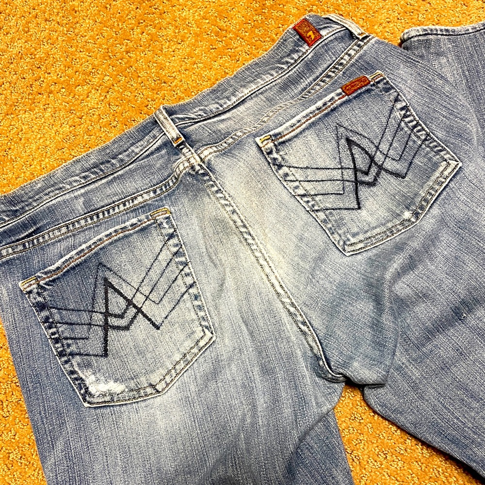 7 For All Mankind Men's A Pocket Boot Cut Denim Jeans sz 36